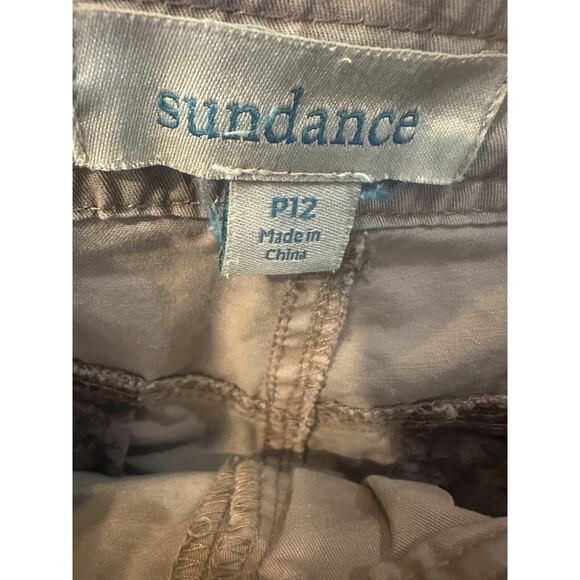 Sundance Embroidered Cargo Joggers Dusty Mauve Rose Boho Women's Size 12 Petite - Picture 7 of 12